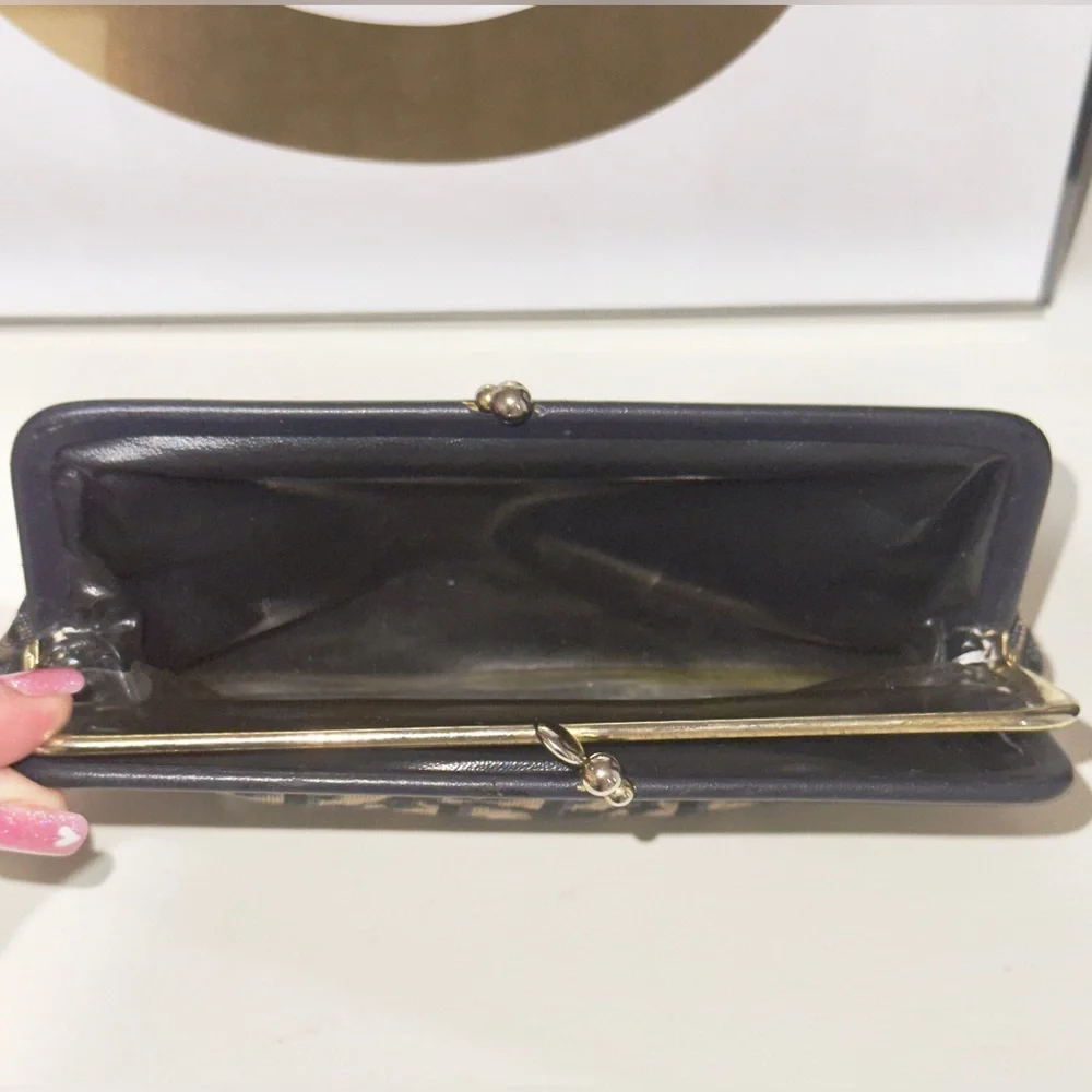 Vintage Dior Trotter Kisslock Wallet Pouch
